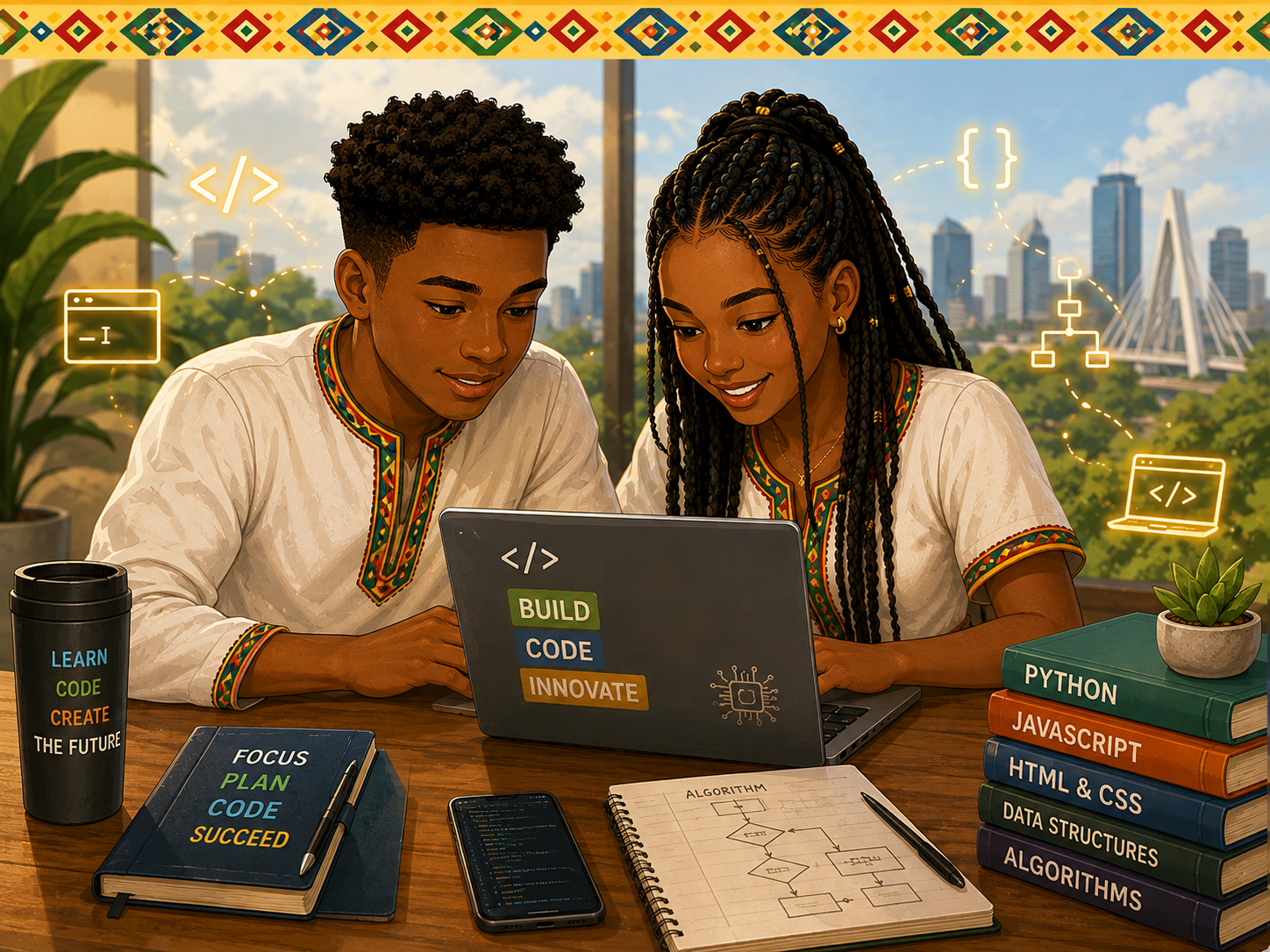 Young learners developing coding and technology skills